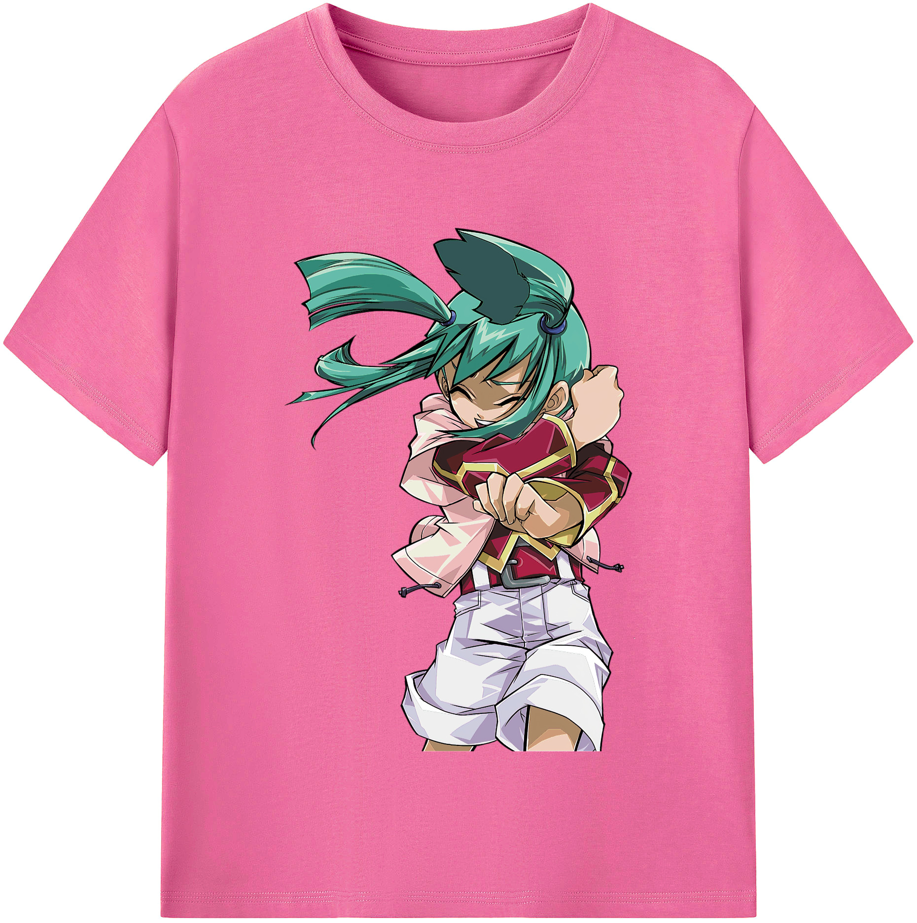 （画像用） 遊☆戯☆王 Yu-Gi-Oh! レディースカジュアルプリントTシャツ（綿100％）
